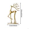 Dekoracja Świąteczna Figurka Renifera Statua Jelenia Prezenty Świąteczne Elegancki Nowoczesny Metal