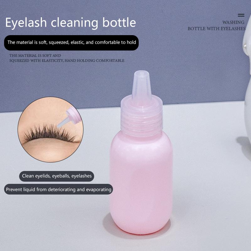 1 Stück Wimpernreinigungsflasche Reinigungsflasche Wasser Squeeze Tropfer Plastik Squeeze Flaschen Lash Bath Flaschen Primer Flasche