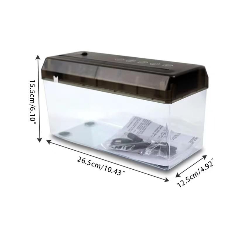 

A4 Multi-functional Electric Mini Paper Shredder Household Office Paper Strips Cutting Machine with Basket