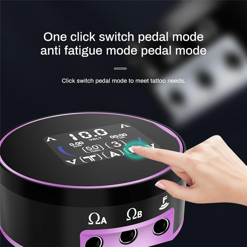 Tattoo Power Supply Aurora III Digital LED Tattoo Belt Coil With Coil And Rotary Tattoo Bolt Adapter Adjust Fre US Plug