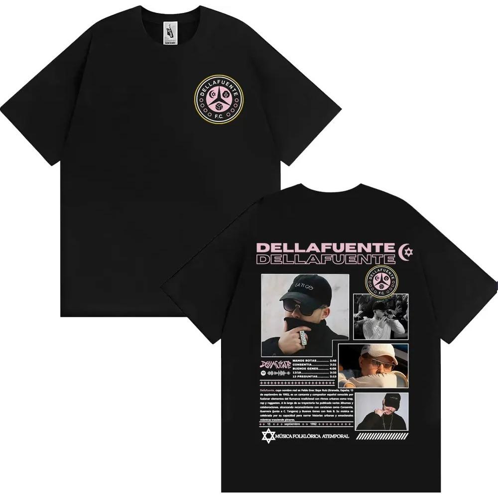 

Men Women Fashion Streetwear T-shirt Rapper Dellafuente Fc Album 2026 Tour Cover T Shirts Cotton Casual Oversized Tshirt M