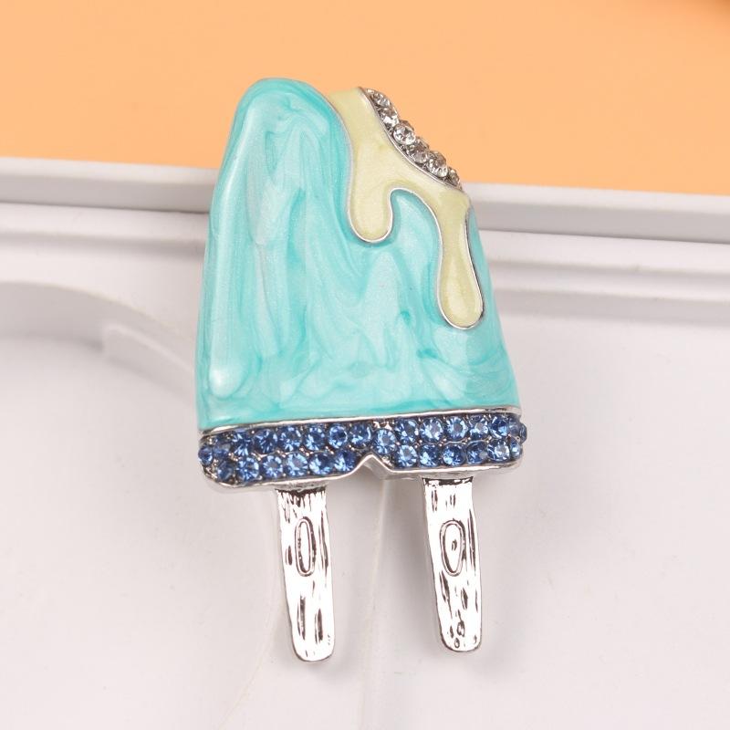 Sun Wind Cute Ice Cream Ice Cream Brooch Creative Fun Enamel Color Pin Accessories Ins Wind