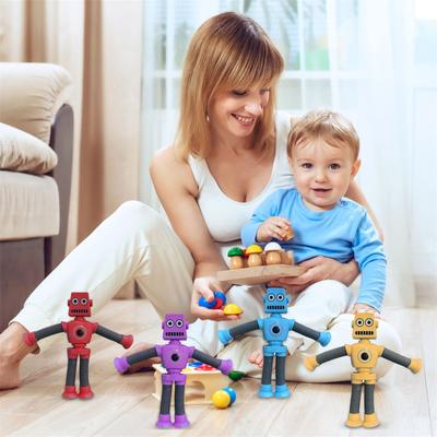 Telescopic Suction Cup Giraffe Toy, Ever Changing Giraffe Educational Stress Relief Toy, Parent-Child Interactive Decompression Toy