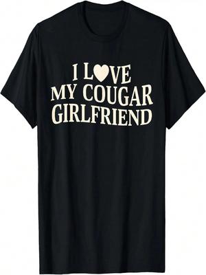 Me Encanta Mi Novia Cougar Dicho Gracioso Camiseta para Novia