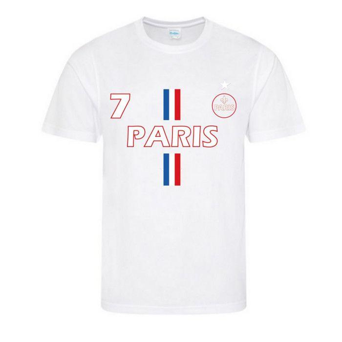 Ensemble short et maillot de Paris blanc bleu