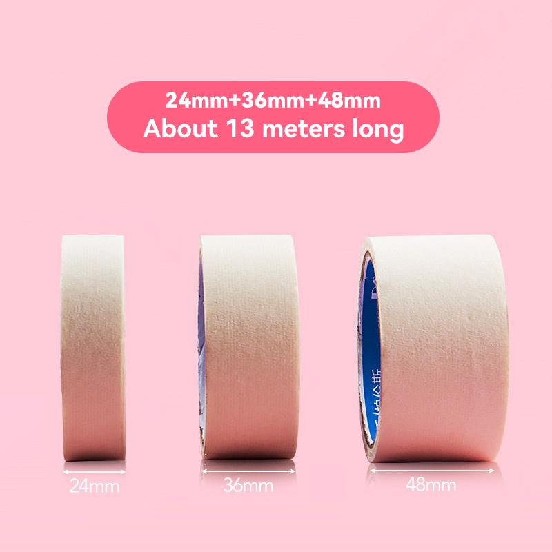 10mm-48mm Paper Fixation Masking Tape for Artist Sketch Watercolor Drawing Oil Painting School Supplie 13M Sticky Traceless Tape