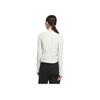 Adidas Tech Knit Logo Solid Color Sun Protection Slim Fit Stand Collar Long Sleeve Jacket Women Jacket Han-Jade-White KE5779