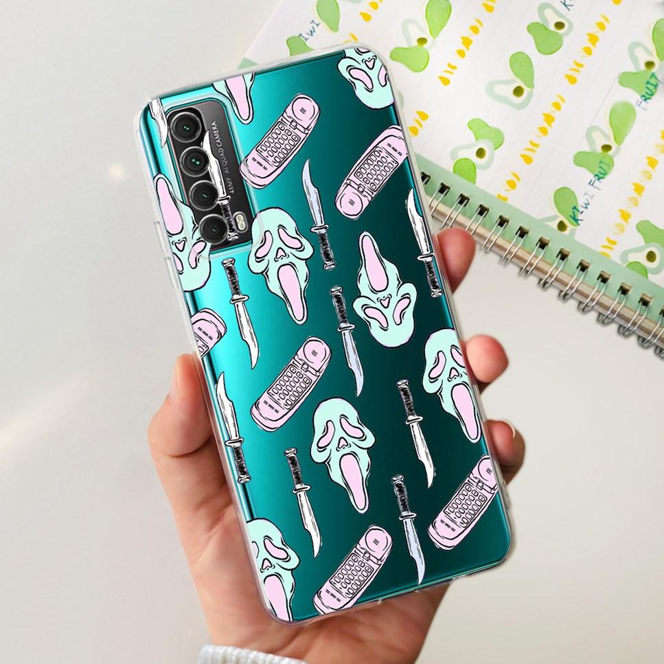 For Huawei P smart 2021 Case New Design Fashion Print Soft Silicone TPU Cover For Huawei P Smart 2021 PPA-LX1 Phone Case Fundas