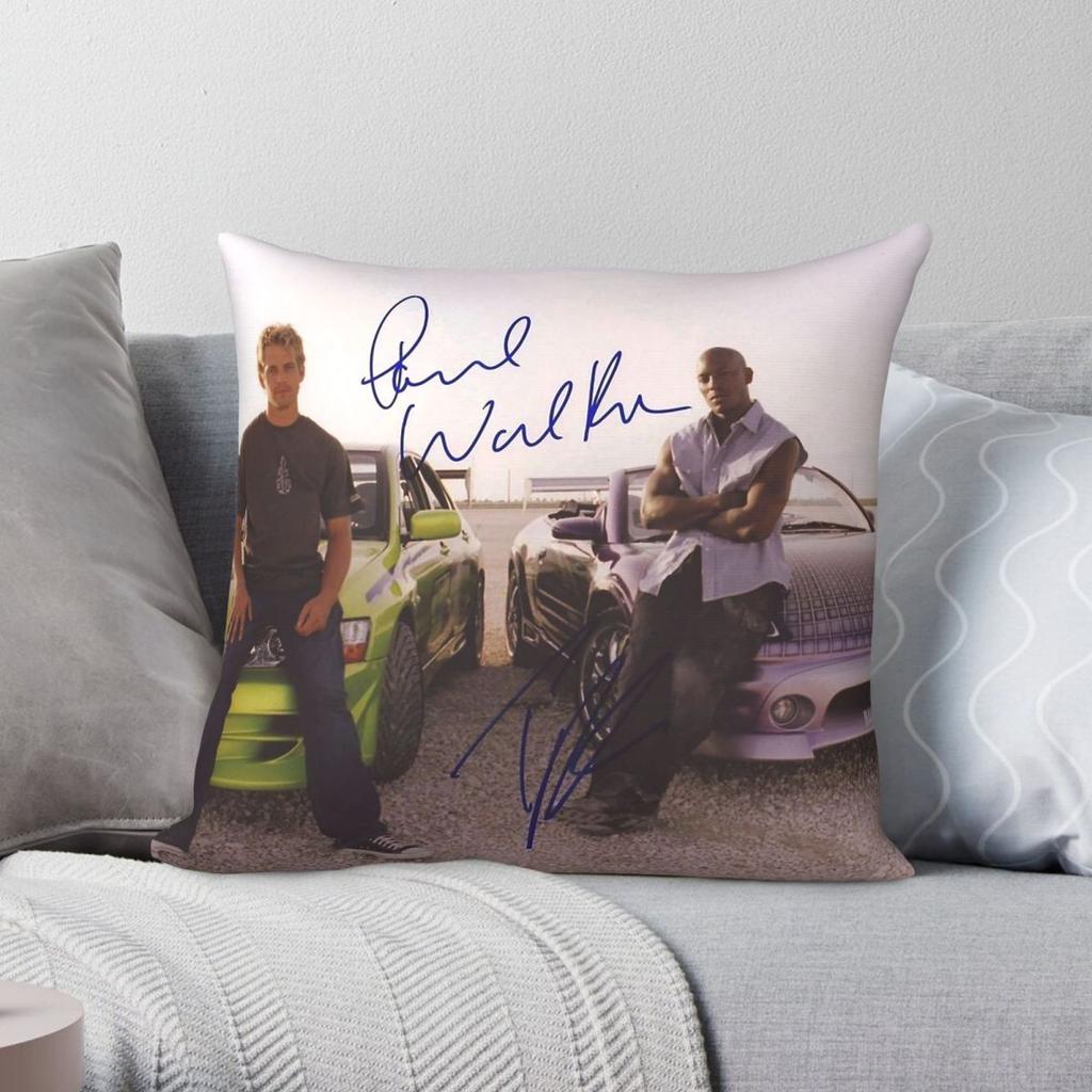 Fast Furious The Sign Square Pillowcase Polyester Linen Velvet Pattern Zip Decorative Pillow Case Bed Cushion Cover Wholesale