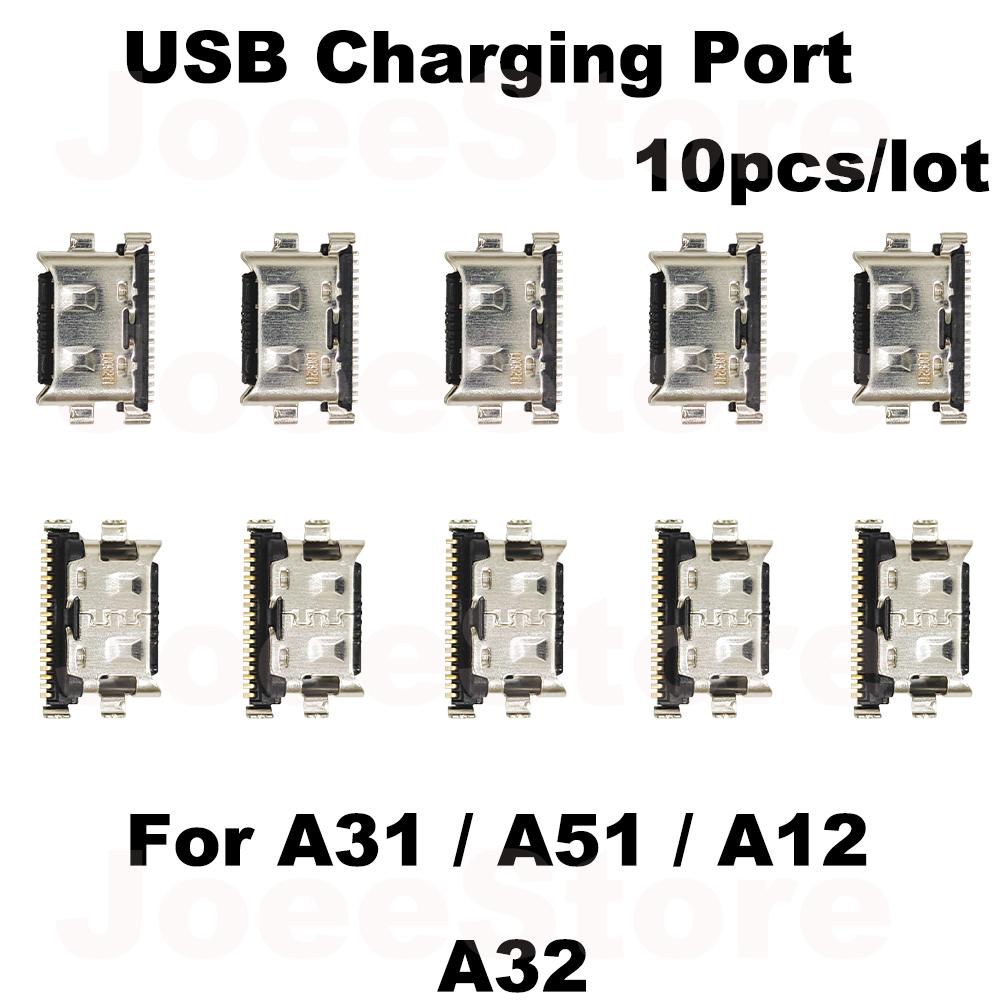 10pcs USB Charging Port Connector for SamSung Galaxy S25 S24 S23 S22 S21 S20 S10 Plus Ultra FE A12 A11 A52 A72 Charge Port Plug
