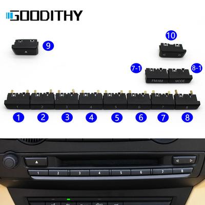 Kryt ovladače multimediálního CD přehrávače na předním panelu auta Digitální tlačítko Klíč pro BMW X5 X6 E70 E71 E72 2007-2013 65129228176