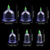 8Pcs/Set Anti-cellulite Vacuum Cupping Cans Dry Wet Type Non-Glass Massage Cupping Device 6 Cups Body Therapy