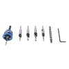 M2 Countersink Adjustable Depth Drill Bit Set Quick Release Hex Shank Counter Sink Drill Bit Set for Woodworking
