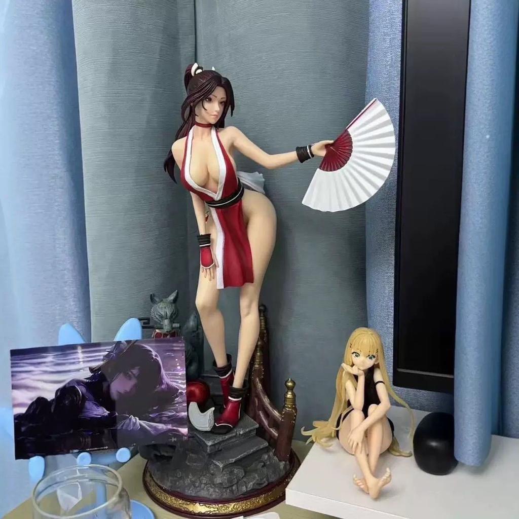 The King of Fighters 50cm/19.68nch Anime Hinata  Fire Dancei figures Two-tone dragon ballz PVC Action Wild Battle Toys Gifts