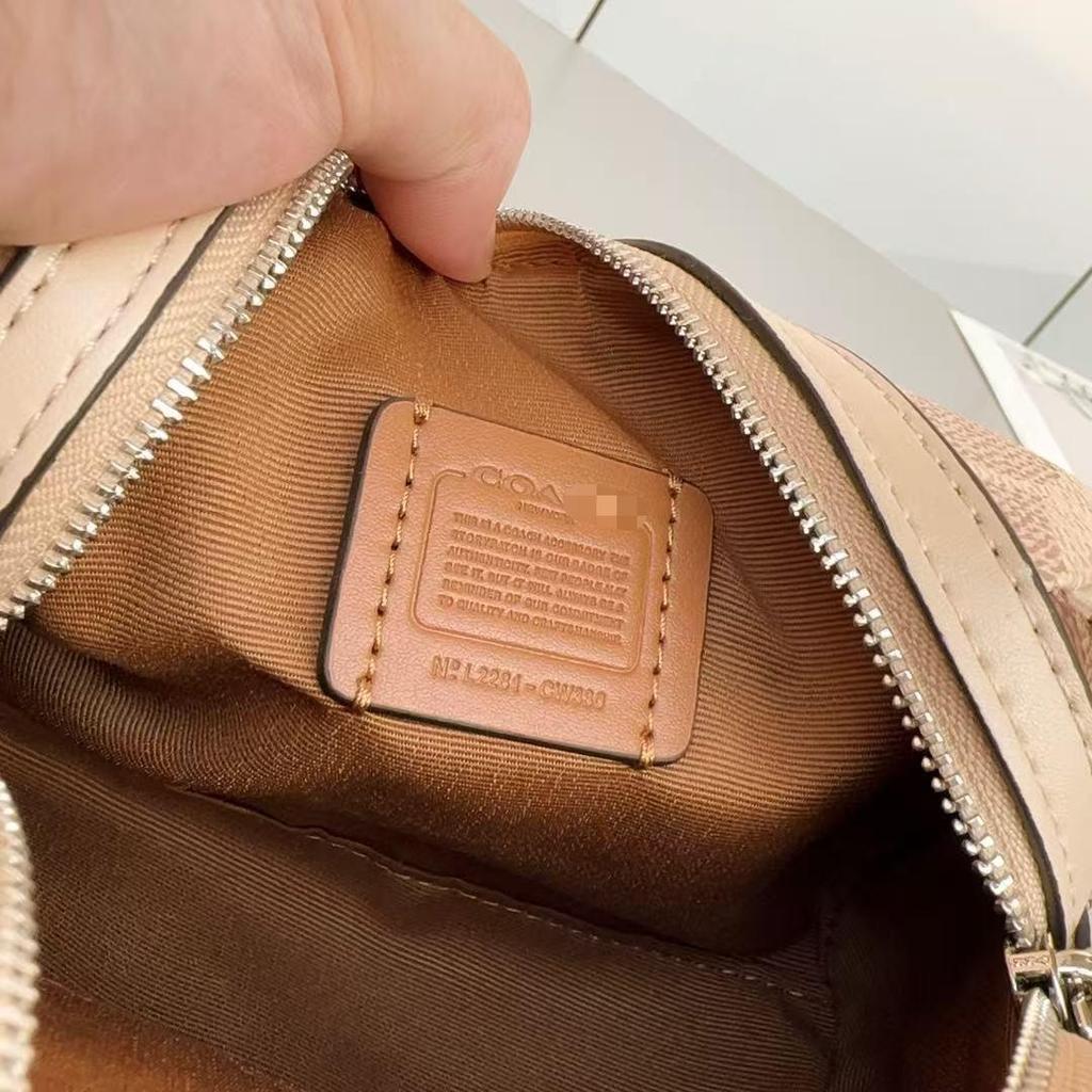Coach Rowan 2025 Classic Monogram Boston Mini Crossbody Handbag