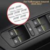 For VW Volkswagen Amarok 2018 2019 2020 2026 2026 Car Window Switch Cover Chrome ABS 7Pcs Set Car Interior Styling Accessories