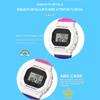 SANDA Square Electronic Watch Colourful Creative Personality Candy Colour Waterproof Alarm Clock Electronic Watch