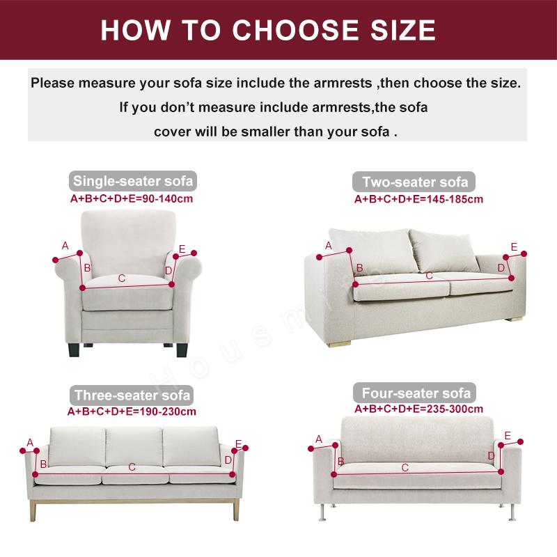 Elastic Sofa Cover for Living Room Spandex Couch Cover Tight Wrap All-inclusive Sectional Furniture Slipcovers 1/2/3/4 seater