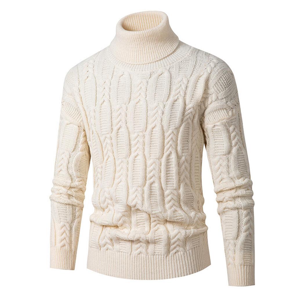 Men's Popular  Fashion  Leisure  Gao Ling  Self-Cultivation  Keep Warm  Pullover  Knitting  Sweater
