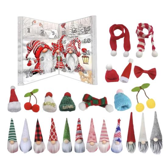 Gnomes Advent Calendar 2025 24 Days Christmas Countdown Calendar with Collectible Gnome Figures Surprise Gift for Home Decor