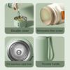 550ml Smart 316 Stainless Steel Thermos Cup with Tea Cup Vacuum Flasks Home Outdoor Portable Water Cup Thermos Bottle