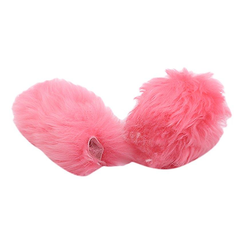 Anti-slip Woolen Covers Steering Wheel Cover 3Pcs Car-styling Winter Plush For Women Wool