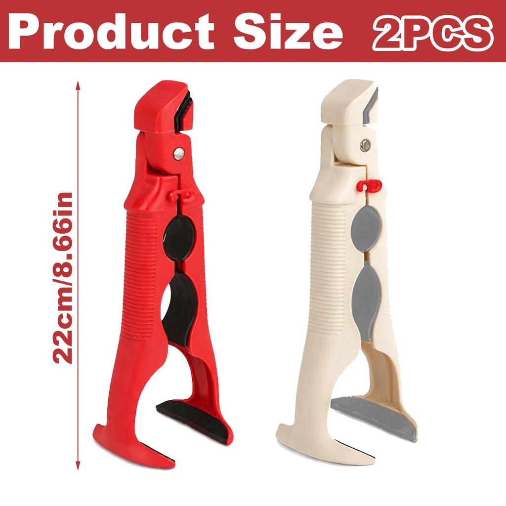 3-In-1 Heat-Resistant Tongs with Anti-Slip Design, Combining Can Opener And Gripping Tool for Kitchen Use