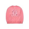 MLB Basic Logo New York Yankees Großes Rückenlogo Langarm Hoodie Unisex Hoodie Rosa 3AMTB0121-50COL