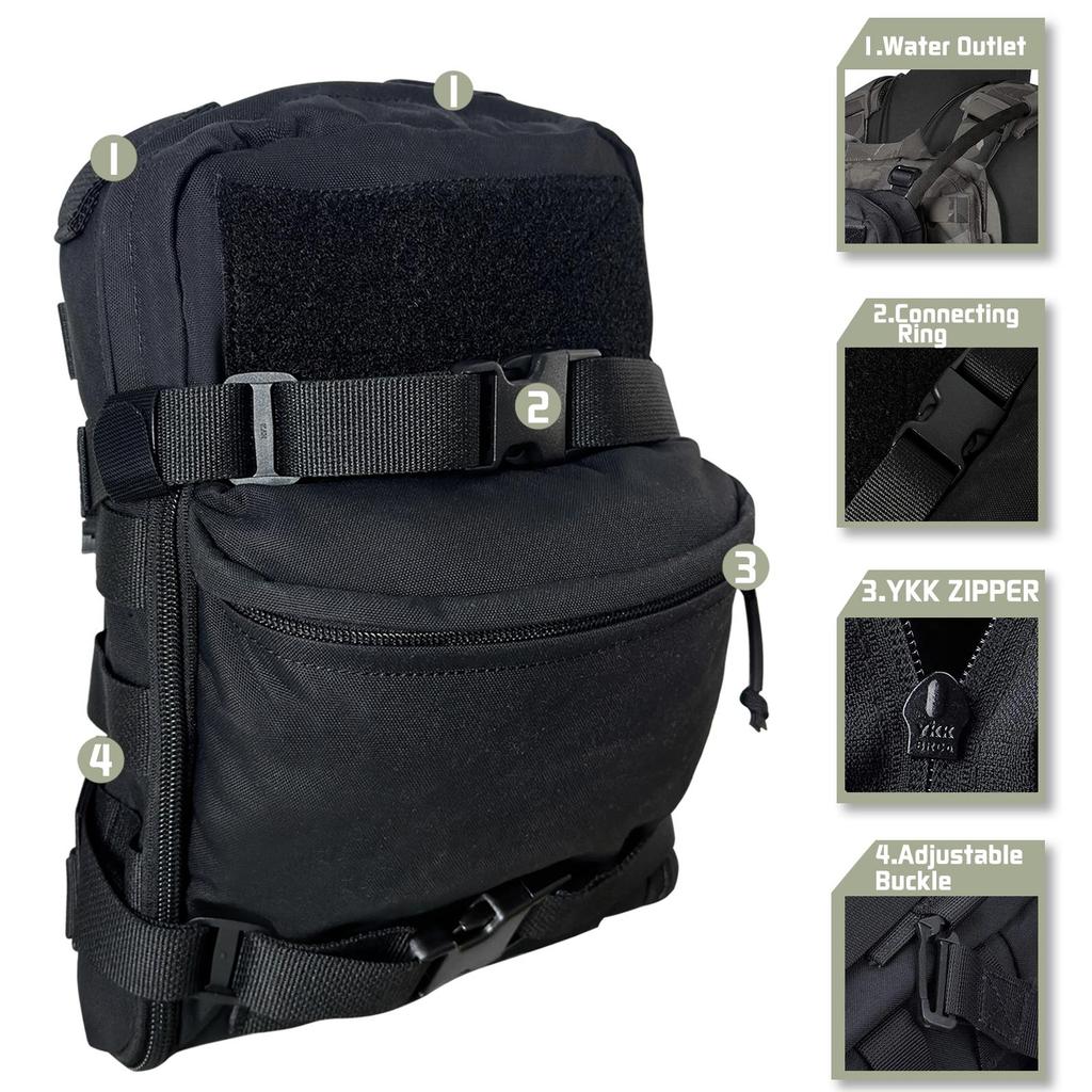 500D Nylon Hydration backpack for tactical vest and backpacl