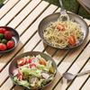 2 pcs Titanium Campg Plate Dishes, ch Ultralight Durable Titanium Dish Plate Cookware, Outdoor Stackable Servg Backpackg plates