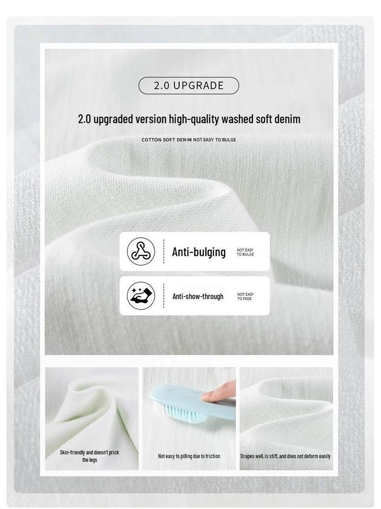 High-Waisted Slimming White Jeans for Women - 2024 Autumn/Winter Edition