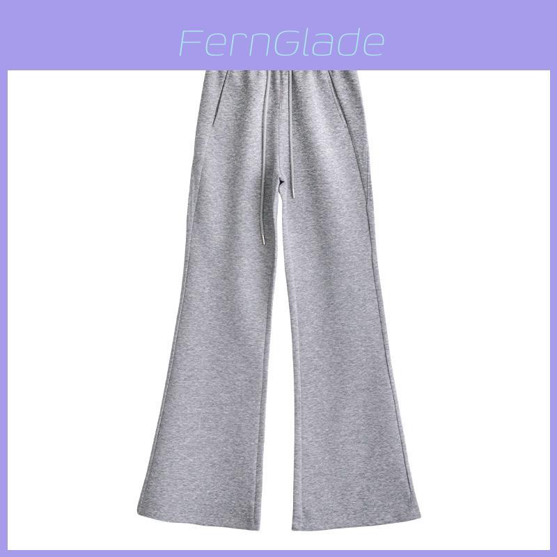 Casual Womens Wide Leg Pants With Cotton Blend For Fall Winter Streetwear