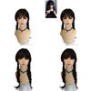 Halloween Wednesday Addams The Addams Family Hair Weaving Girl Wig