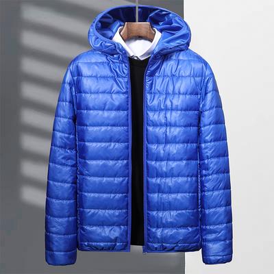New Autumn and Winter Coats for Men, Cotton-padded Jackets, Men's Light Solid Color Bread Coats, Thin Cotton-padded Jackets