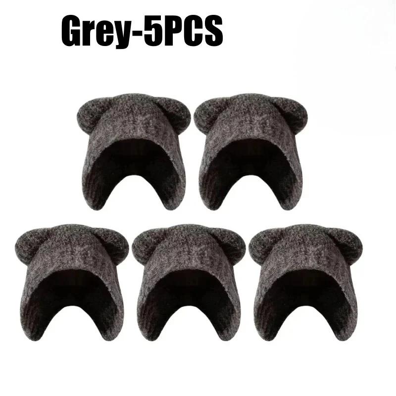 1-10PCS Boys Girls Winter Ear Flap Hat and Scarf Fleece Lined Windproof Combo for Toddler Infant Warm Ear Protection Accessories