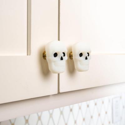 Halloween Pull Handle Door Knob Covers Universal Fit Simple Installation Pumpkin Skull