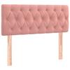 VidaXL Tête de Lit Meuble de Chambre à Coucher Accessoire de Lit Simple Tête de Cadre de Lit Intérieur Rose 100x7x78/88 cm 346339