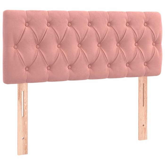 VidaXL Tête de Lit Meuble de Chambre à Coucher Accessoire de Lit Simple Tête de Cadre de Lit Intérieur Rose 100x7x78/88 cm 346339