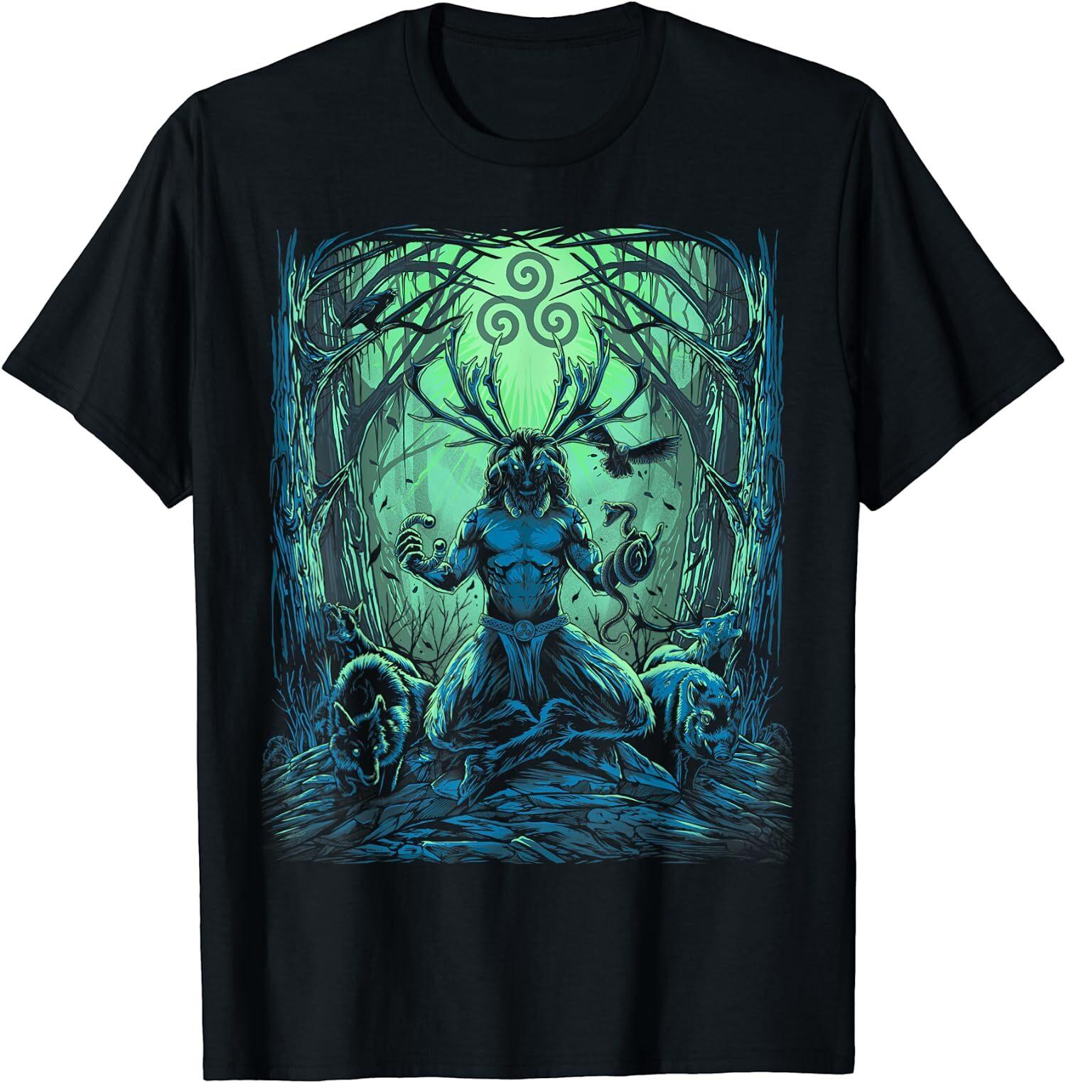 NEW LIMITED Cernunnos Irish Celtic Pagan Mythologys Scottish Wicca God T-Shirt XXXXL