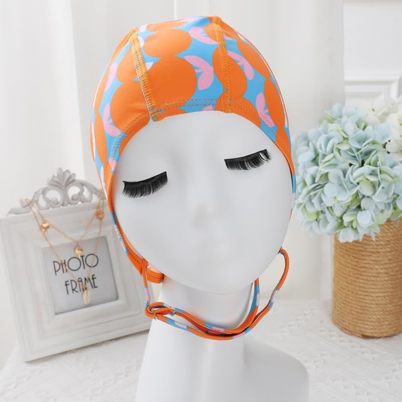XGOPTS Swimming Cap, Cloth, Large, Comes with Chin Strap, Prevents