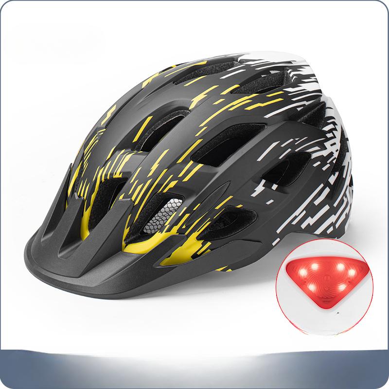 

Велосипедный шлем с интегрированной формовкой, внедорожный шлем для езды на горном шоссе с задним фонарем, защитный шлем adult average size (58-61CM)