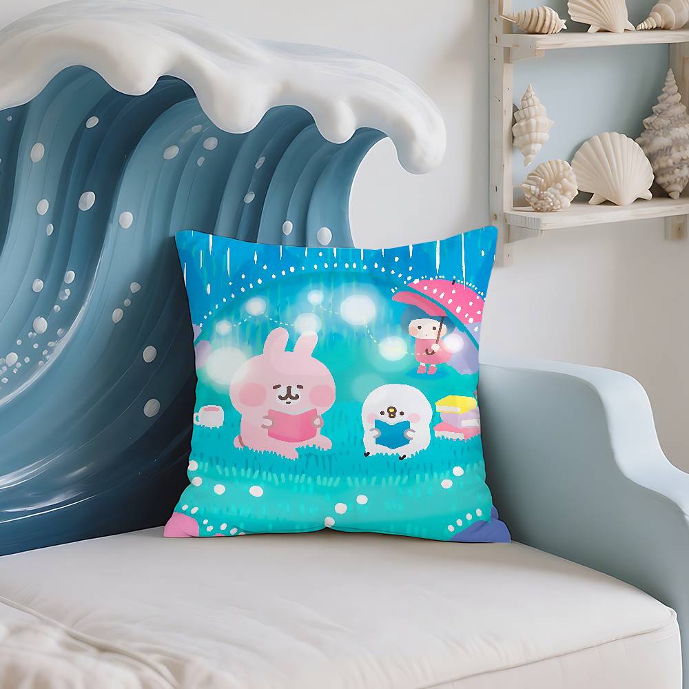 K-KANAHEI Cute Pillow Case Cushion Cover Soft Cute Throw Pillow Case For Car Sofa Pillowcase Polyester With Zipper