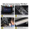 For GEELY STARSHIP 7 2025 2026 TPU Car Navigation Screen Film Gearbox Protective Sticker Anti-scratch Interior Accessories
