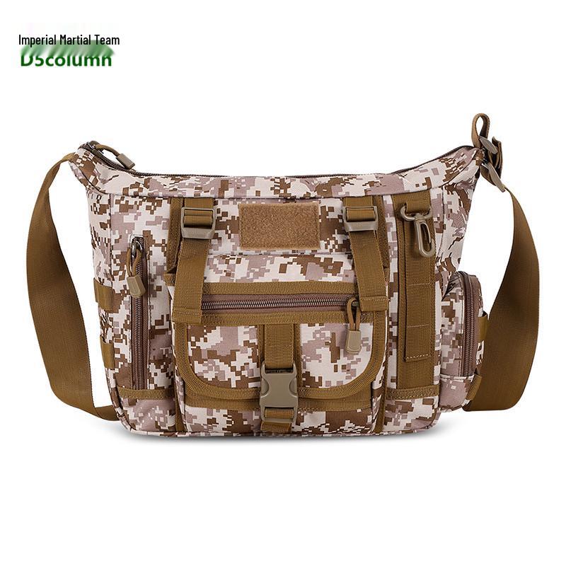 Men's Camouflage MOLLE Single Shoulder Laptop & Crossbody Bag - Fits iPad 3 & A4 Books