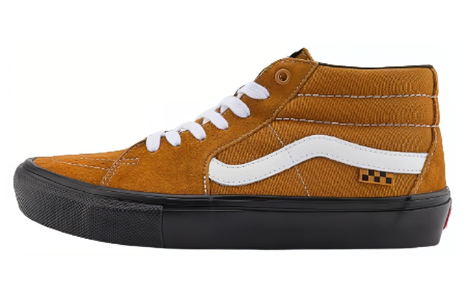 Vans Skate Grosso Pig Suede  Brown Black White  VN0A5FCGY49 36.5
