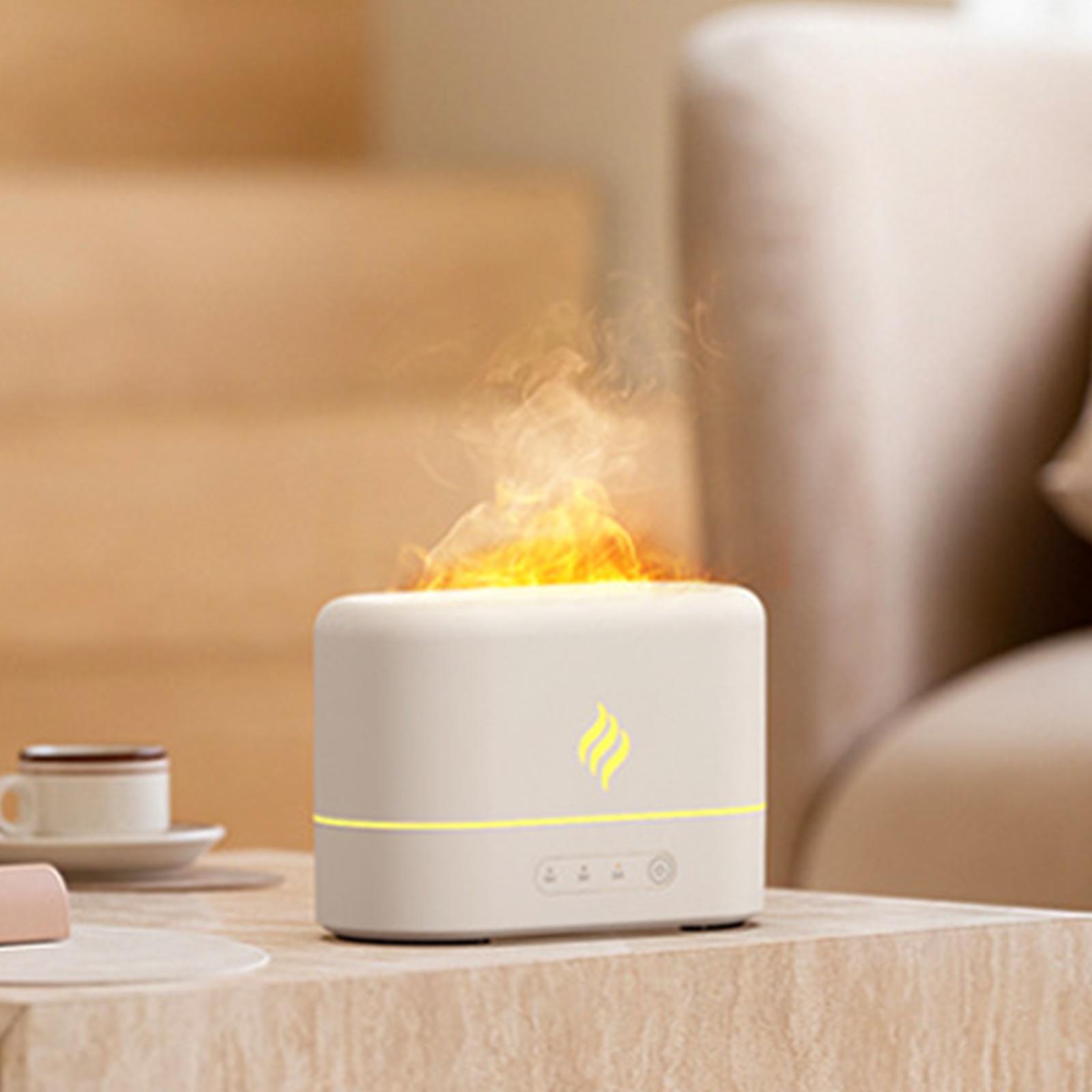 

Увлажнитель воздуха Flame Mist с автоматическим отключением, портативный для спальни, офиса белый