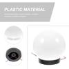 Post Lamp Shade Outdoor Globe Plastic Light Cover Replacement Dome Lampshade for Garden Patio Porch Walkway Exterior Use