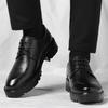 Fashion Lace-Up Business Formal Shoes Anti-Slip Comfortable Flats Male Wedding Party Work Shoes Classic Men's Leather Oxford Dress Shoe