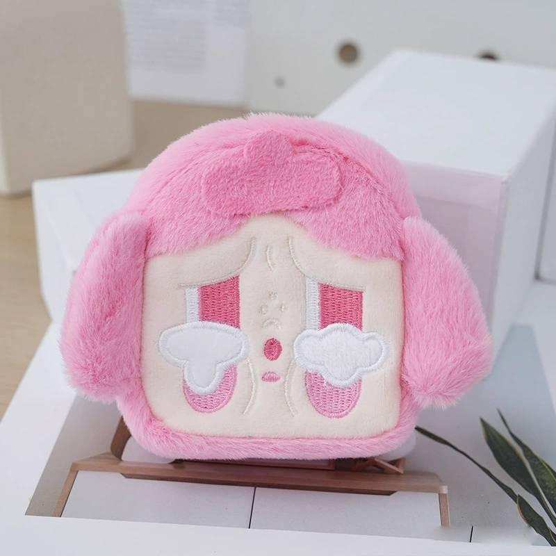 Baby Mini Plush Earphone Case With Short Plush Material For Teens Gift**