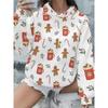 Fashion Women's Hooded Sweater 3D Casual Color Printing Casual Long Sleeve Sweater